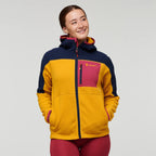 Abrazo Hooded Full-Zip Fleece Jacket - Women's black