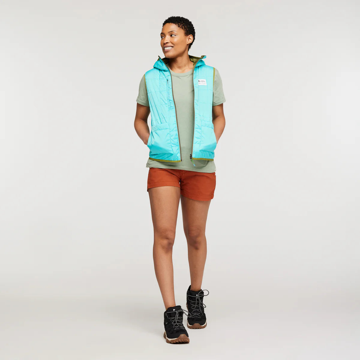 Teca Cálido Reversible Hooded Vest - Women's
