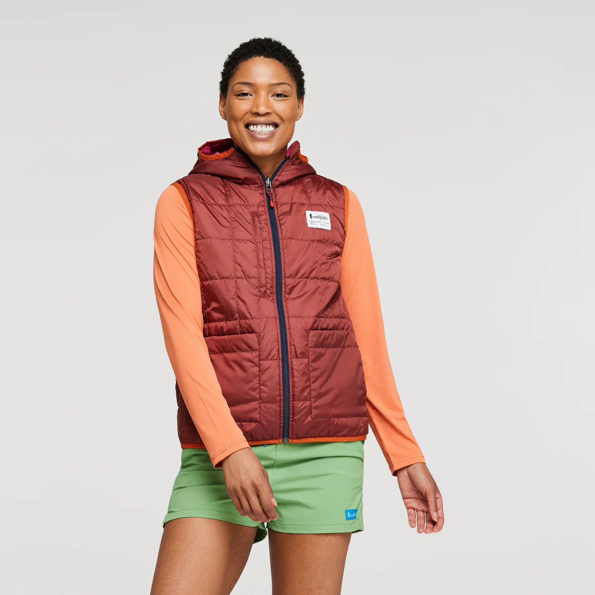 Teca Cálido Reversible Hooded Vest - Women's