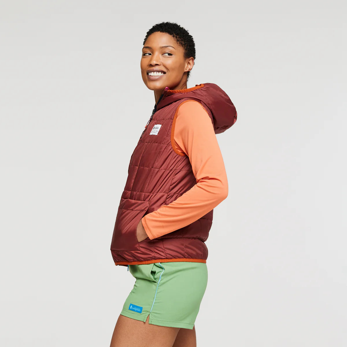 Teca Cálido Reversible Hooded Vest - Women's
