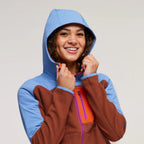 Abrazo Hooded Full-Zip Fleece Jacket - Women's black