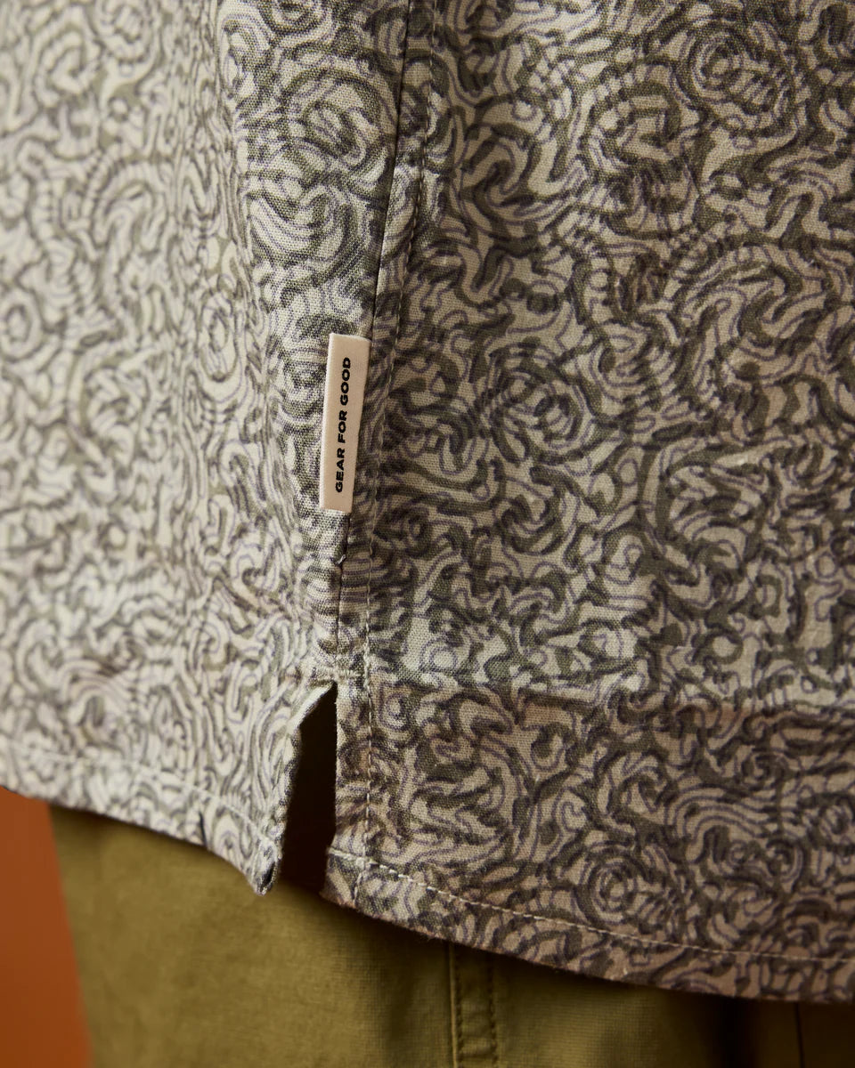 Afuera Button Up Shirt - Print - Men's