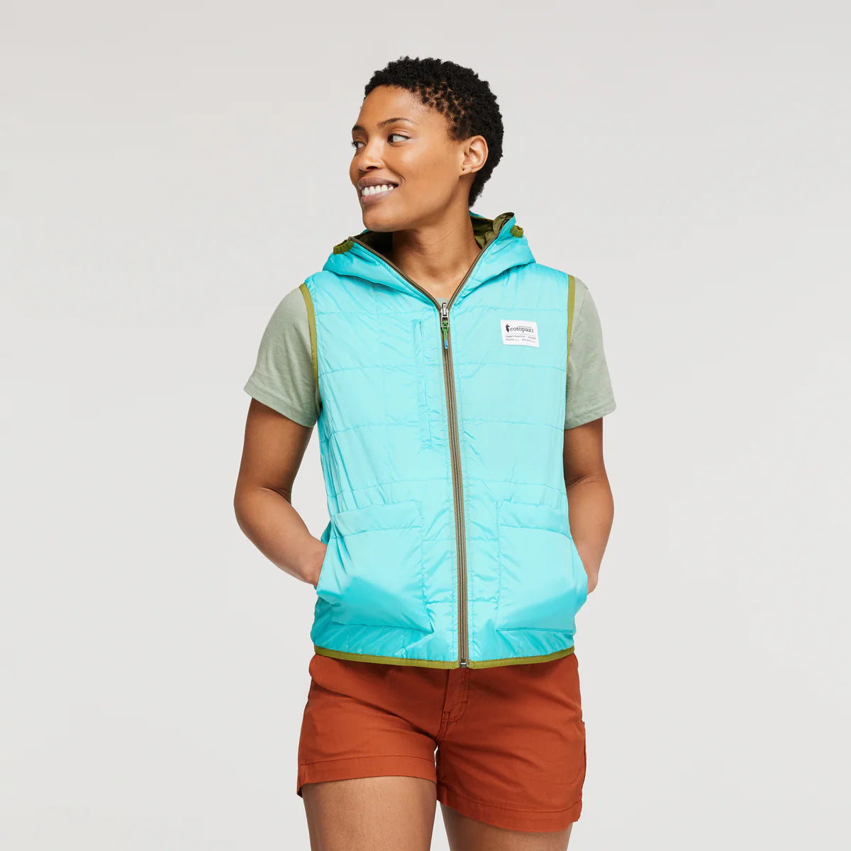 Teca Cálido Reversible Hooded Vest - Women's